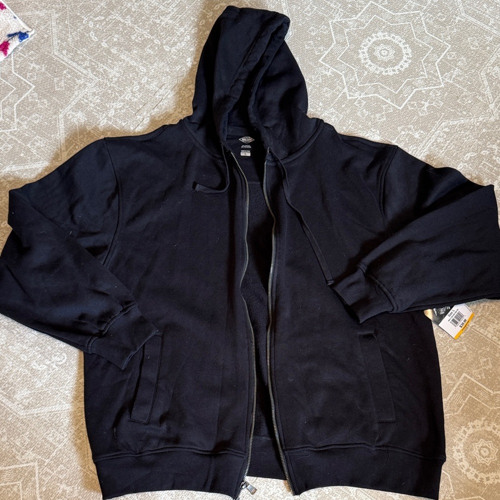 Brand New/ Black Full-Zip Hoodie Jacket
